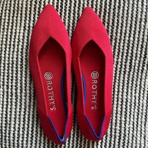 Rothy's Size 7.5 Red Flats